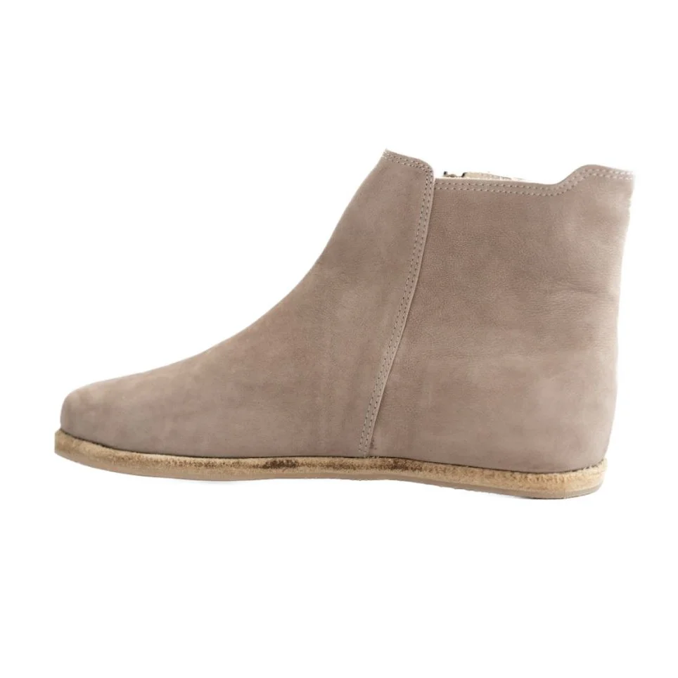 Designed By Anya Rosa Zipper Boot Taupe Nubuck - Image 3