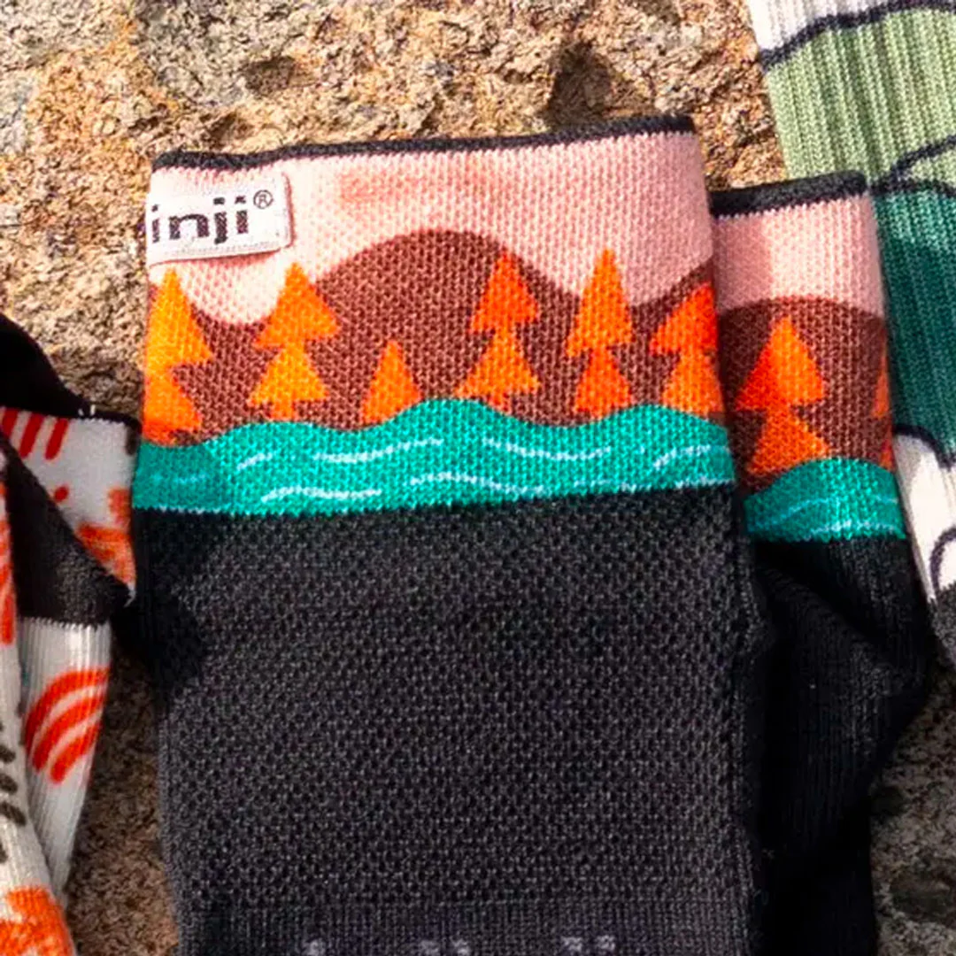 Injinji Artist Designed Men's Mini-Crew - Stream - Image 3