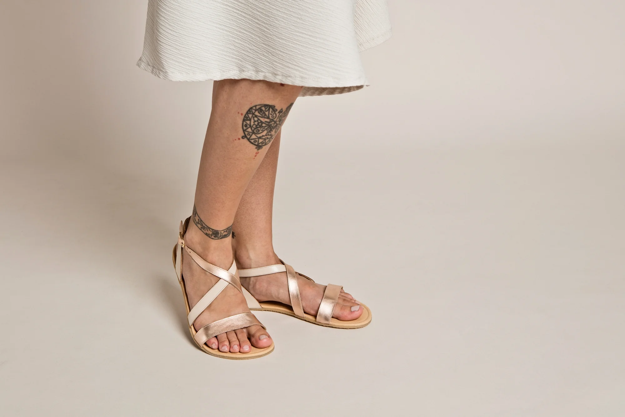 Shapen Calla Sandals Rose Gold - Image 6