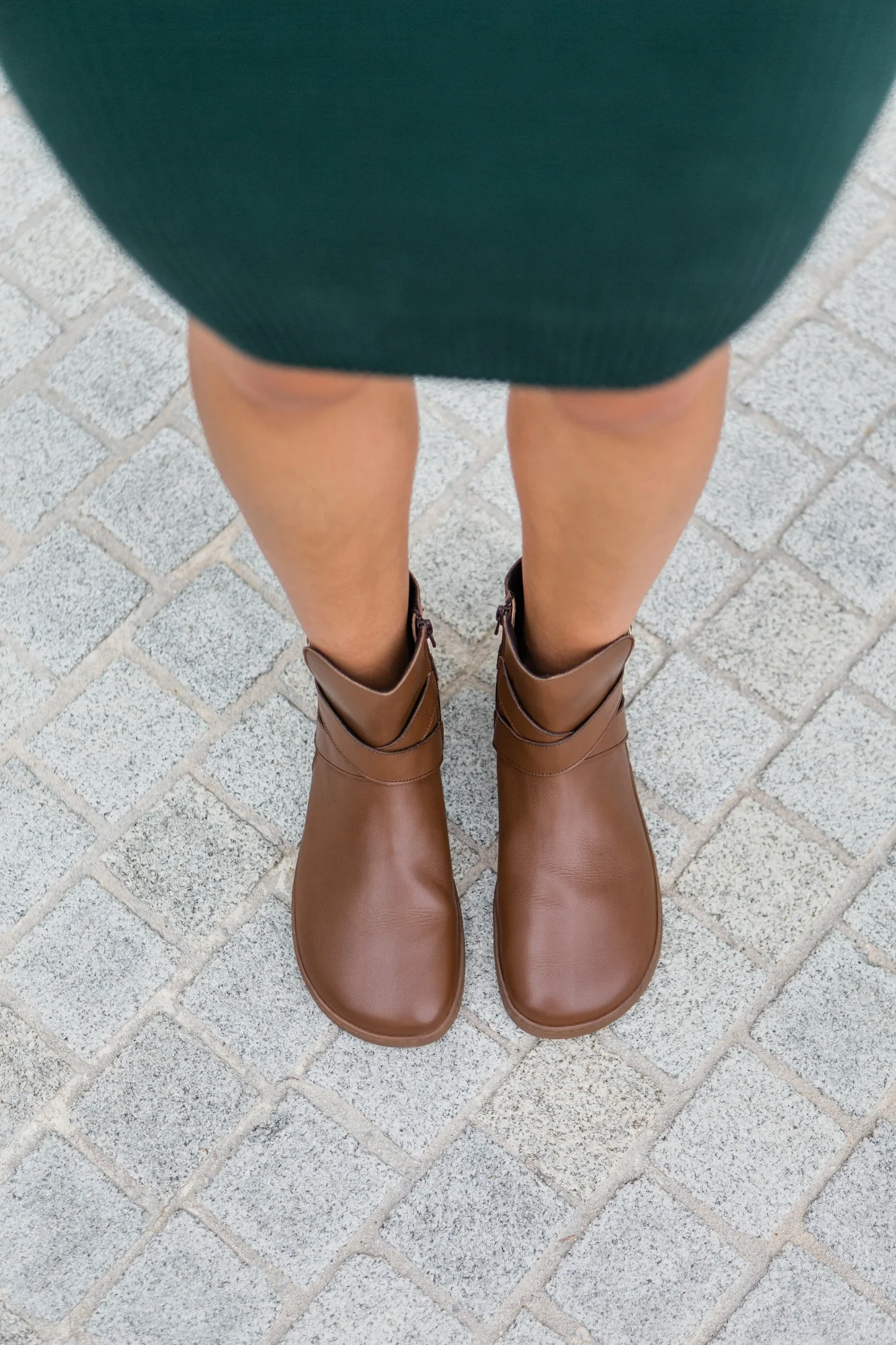 Shapen Divine - Barefoot Ankle Boots Brown - Image 10