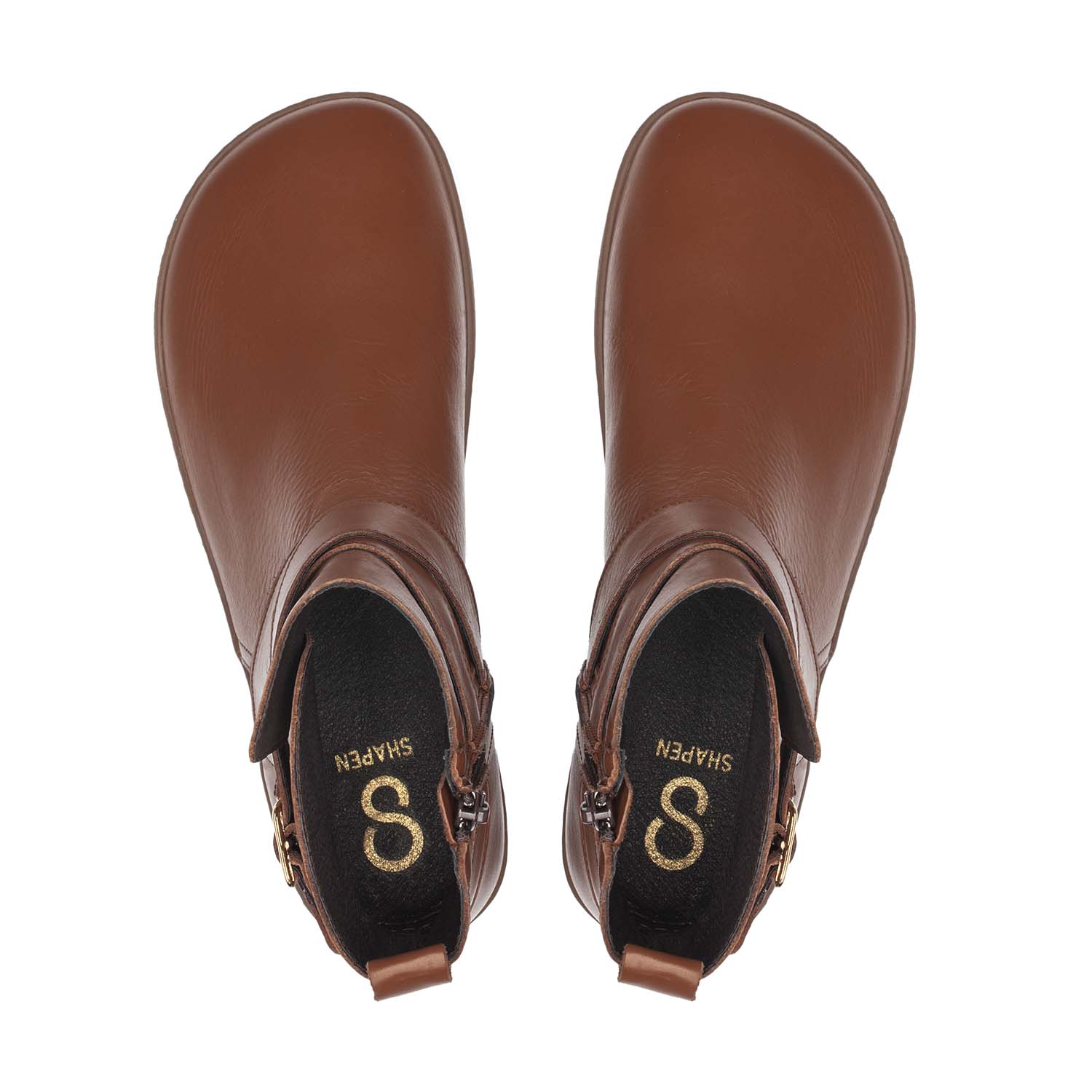 Shapen Divine - Barefoot Ankle Boots Brown - Image 7