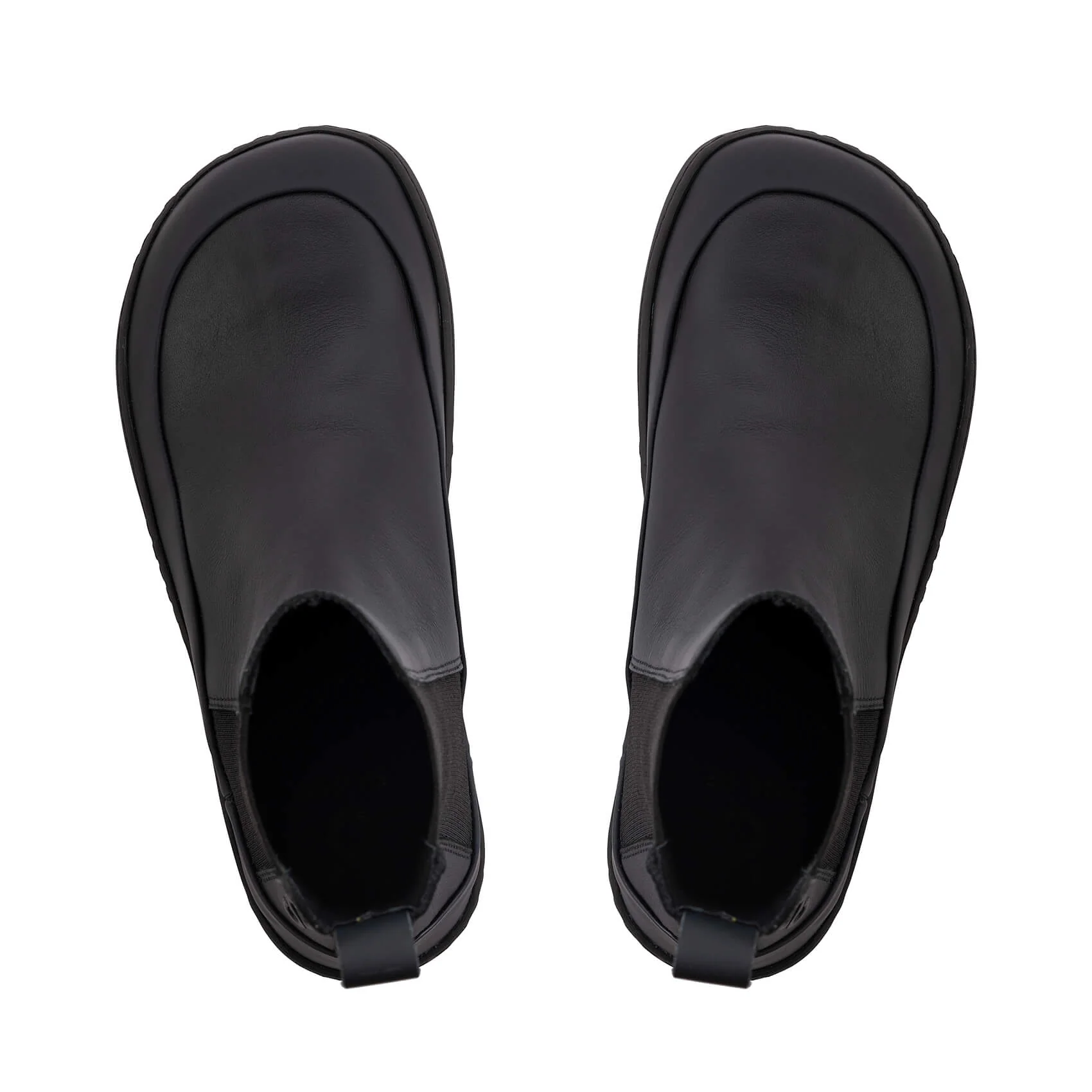 Shapen Victory Barefoot Chelsea Boots - Black Leather - Image 3